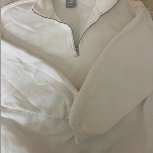 Aritzia- TNA Cozy AF 1/4 Zip Boyfriend Fleece cozy Sweatshirt Size 3